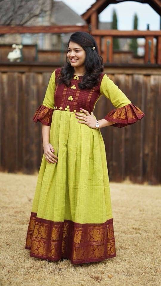 How To Recycle Old Sarees 55 Creative Dresses From Old Sarees